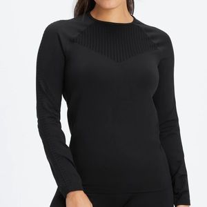 Fabletics Black Sync Seamless Long-Sleeve Top